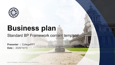 University of Greenwich Competition/Entrepreneurship Contest PPT Template