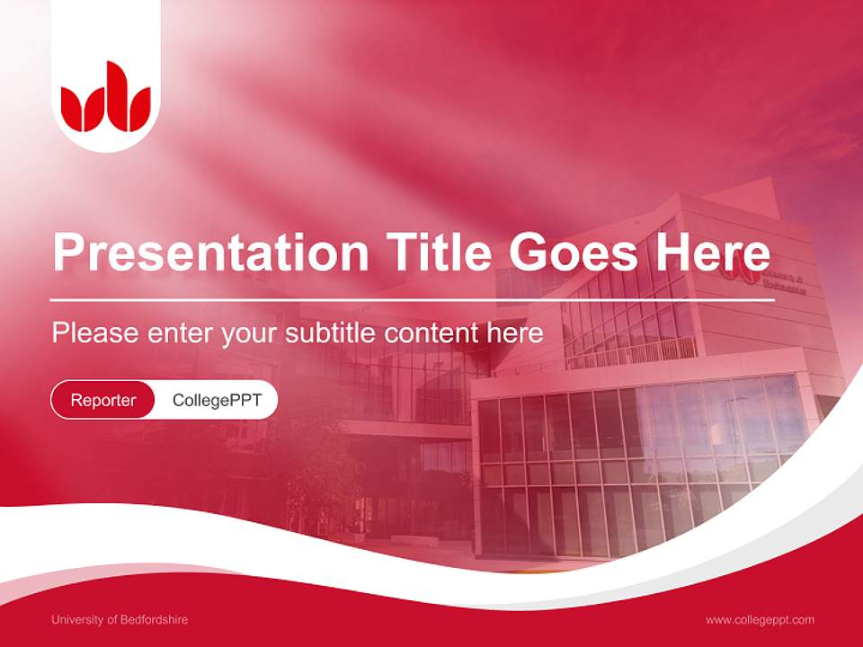 University of Bedfordshire Lecture Sharing and Networking Event PPT Template4:3 ratio PPT effect preview image4