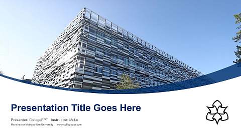 Manchester Metropolitan University Course/Courseware Creation PPT Template