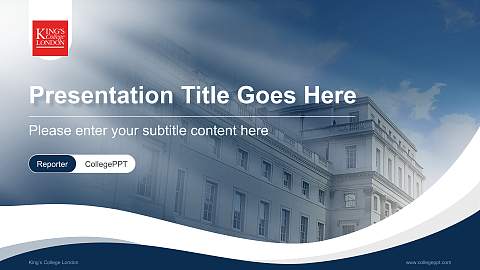 King’s College London Lecture Sharing and Networking Event PPT Template