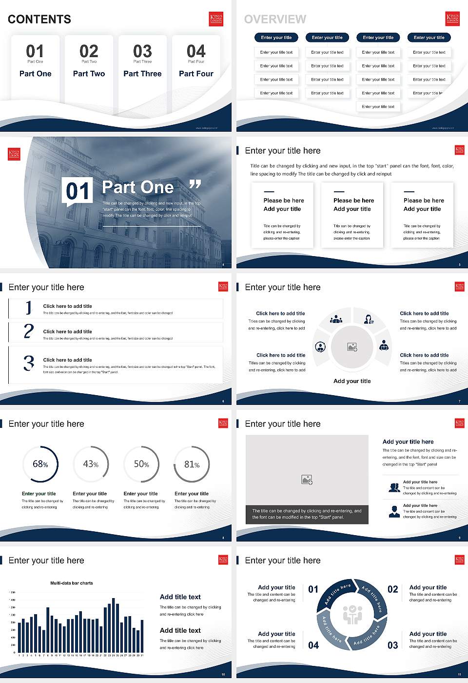 King’s College London Lecture Sharing and Networking Event PPT Template16:9 ratio PPT effect preview image2