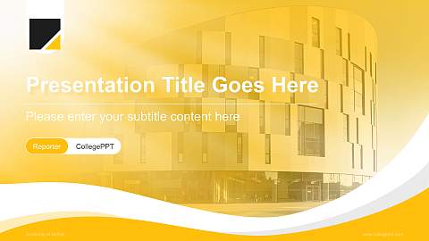 University of Suffolk Lecture Sharing and Networking Event PPT Template