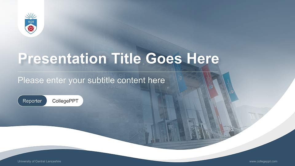 University of Central Lancashire Lecture Sharing and Networking Event PPT Template16:9 ratio PPT effect preview image