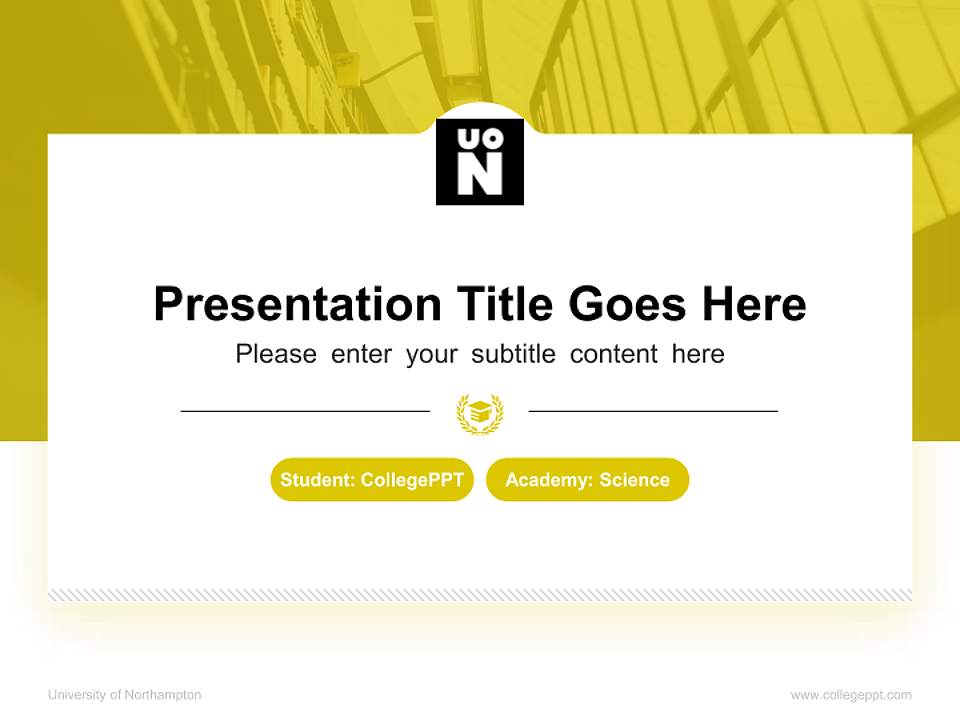 University of Northampton National Scholarship Defense PPT Template4:3 ratio PPT effect preview image4