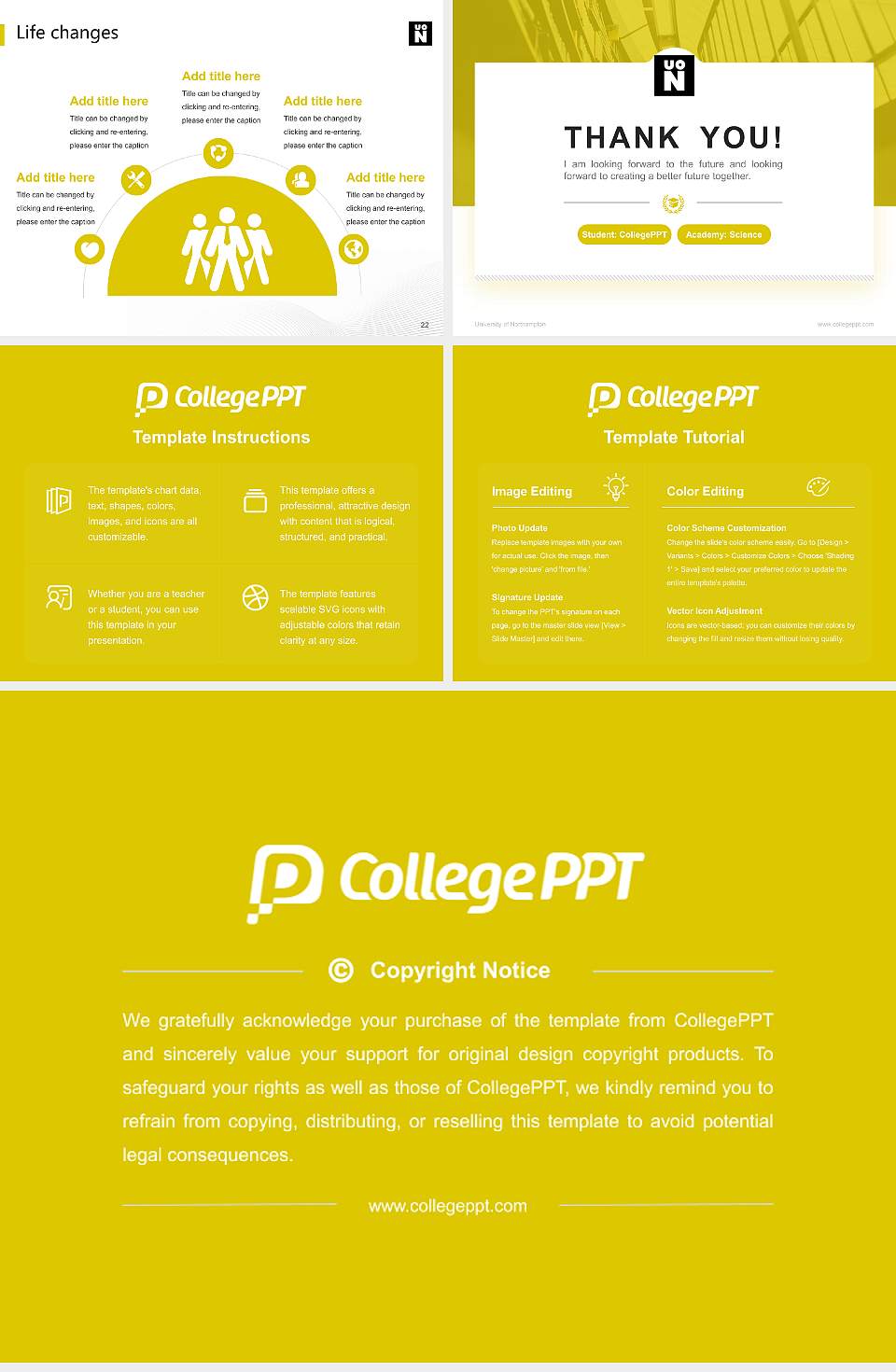 University of Northampton National Scholarship Defense PPT Template4:3 ratio PPT effect preview image4