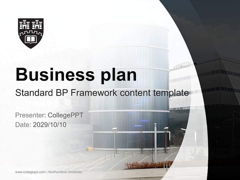 Northumbria University Competition/Entrepreneurship Contest PPT Template4:3 ratio PPT effect preview image9