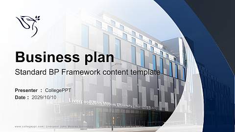Liverpool John Moores University Competition/Entrepreneurship Contest PPT Template