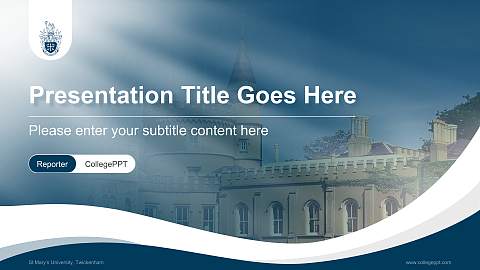 St Mary’s University, Twickenham Lecture Sharing and Networking Event PPT Template