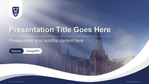 University of Liverpool Lecture Sharing and Networking Event PPT Template