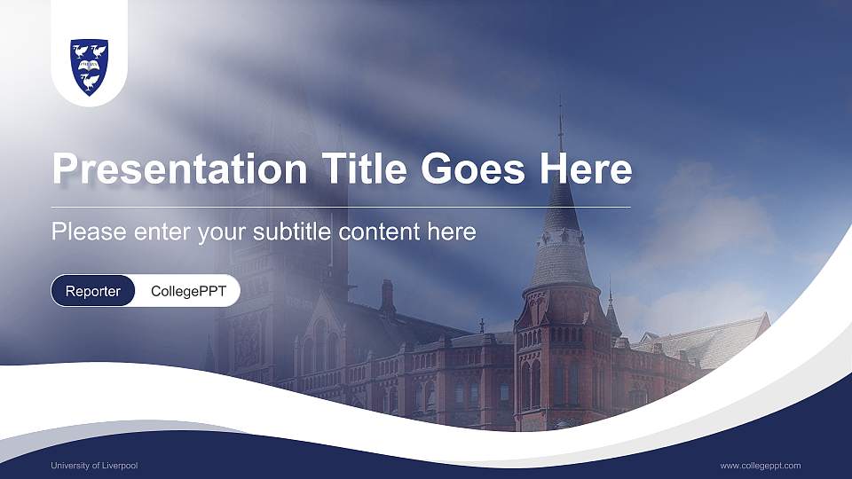 University of Liverpool Lecture Sharing and Networking Event PPT Template16:9 ratio PPT effect preview image