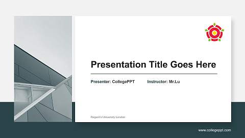 Regent’s University London General Purpose PPT Template