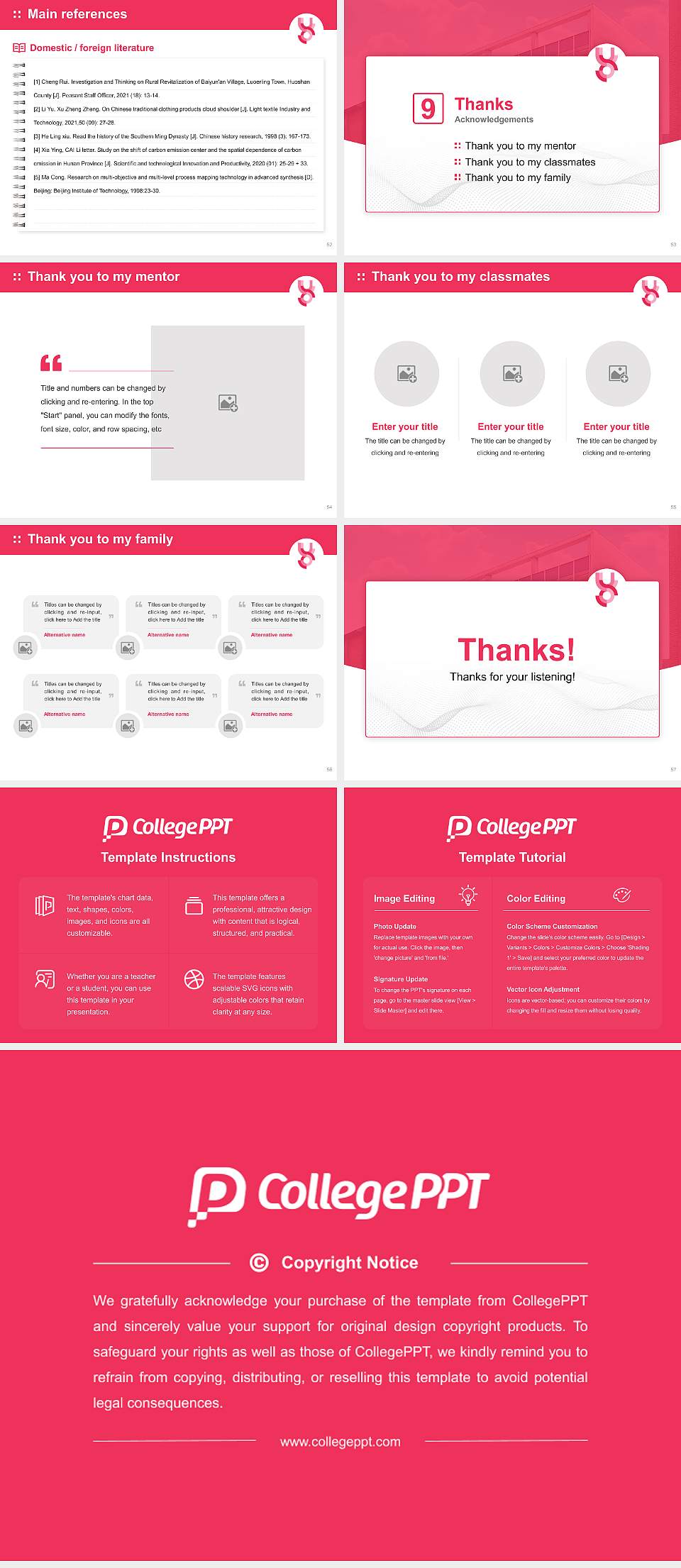 University College of Osteopathy Graduation Thesis Defense PPT Template4:3 ratio PPT effect preview image7