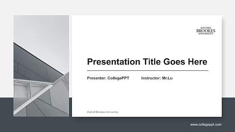 Oxford Brookes University General Purpose PPT Template
