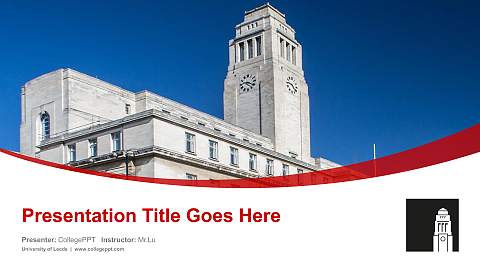 University of Leeds Course/Courseware Creation PPT Template