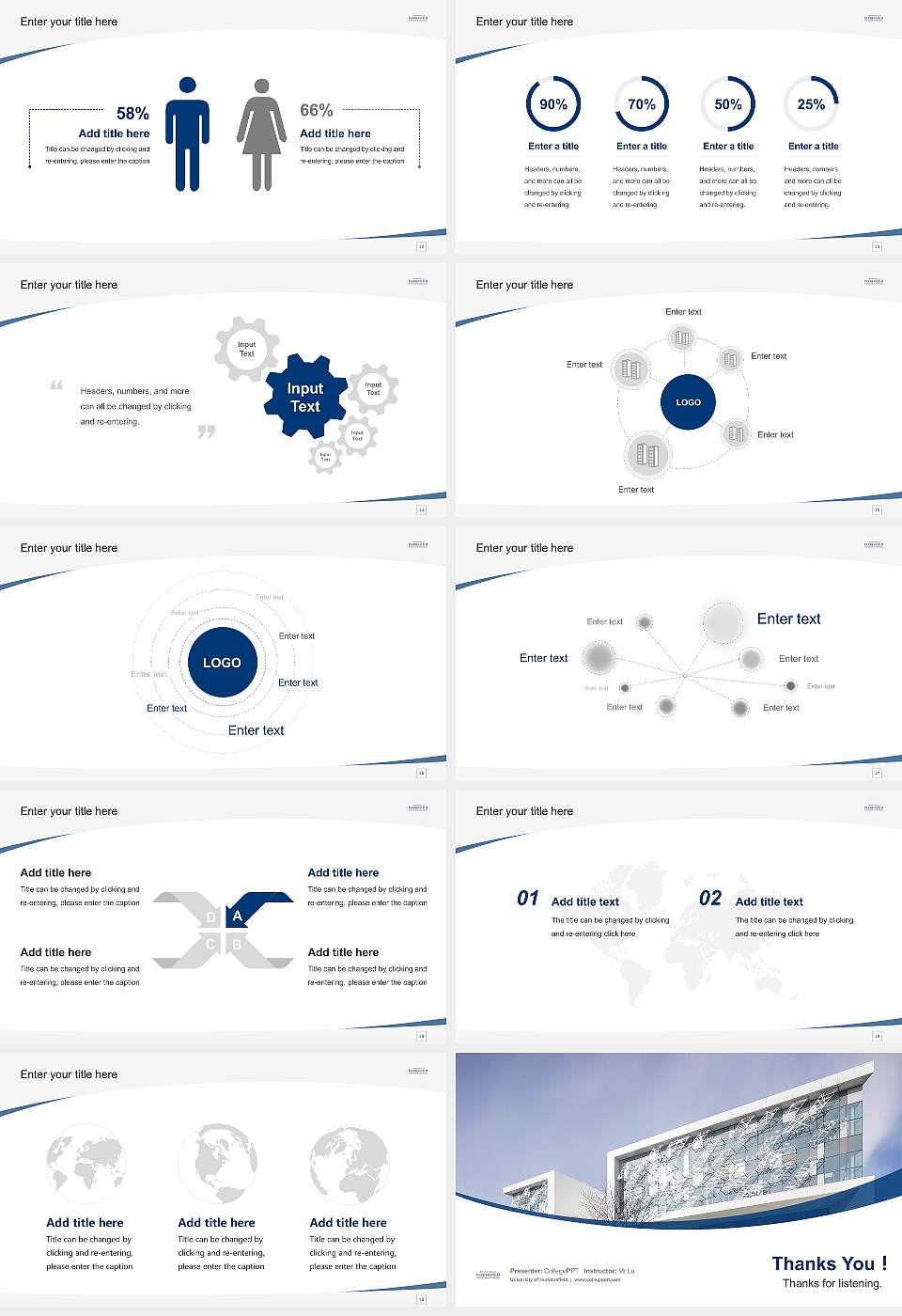 University of Huddersfield Course/Courseware Creation PPT Template16:9 ratio PPT effect preview image4
