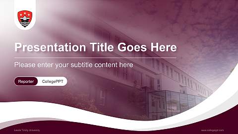Leeds Trinity University Lecture Sharing and Networking Event PPT Template