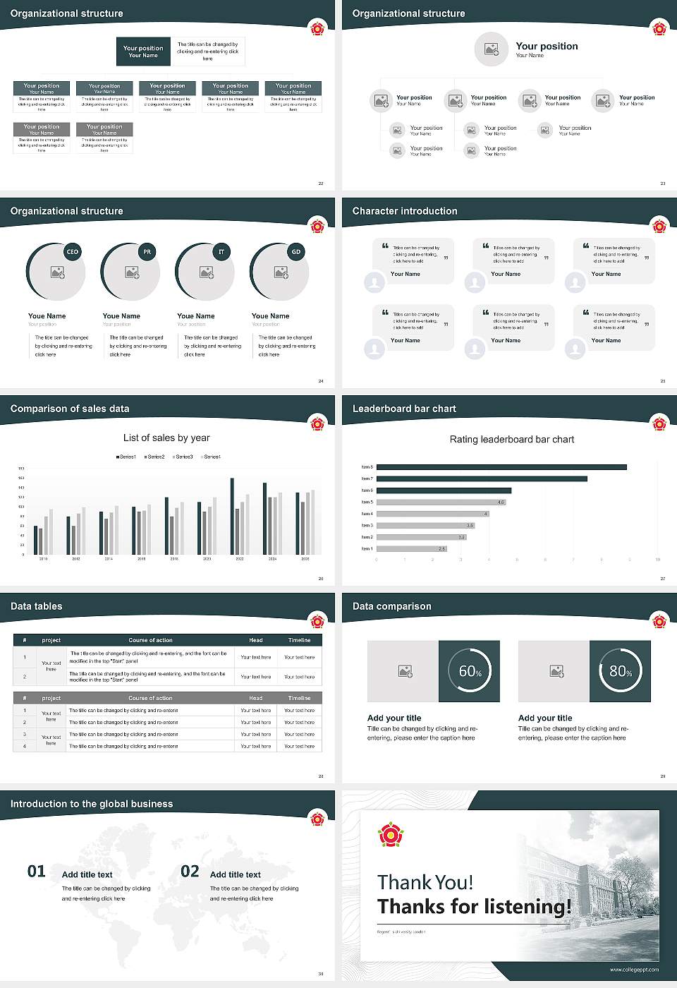 Regent’s University London Academic Presentation/Research Findings Report PPT Template16:9 ratio PPT effect preview image4