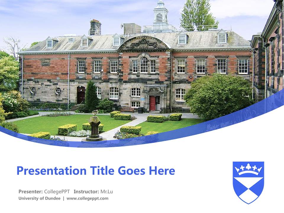 University of Dundee Course/Courseware Creation PPT Template4:3 ratio PPT effect preview image5