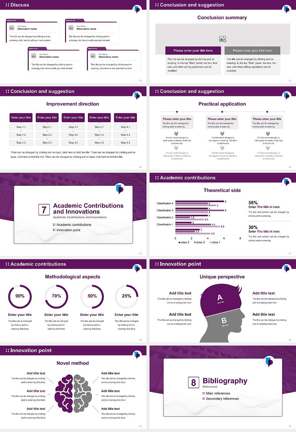 University of Portsmouth Graduation Thesis Defense PPT Template16:9 ratio PPT effect preview image6
