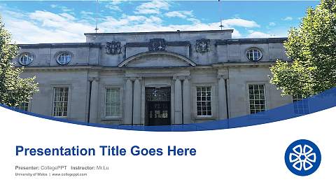 University of Wales Course/Courseware Creation PPT Template