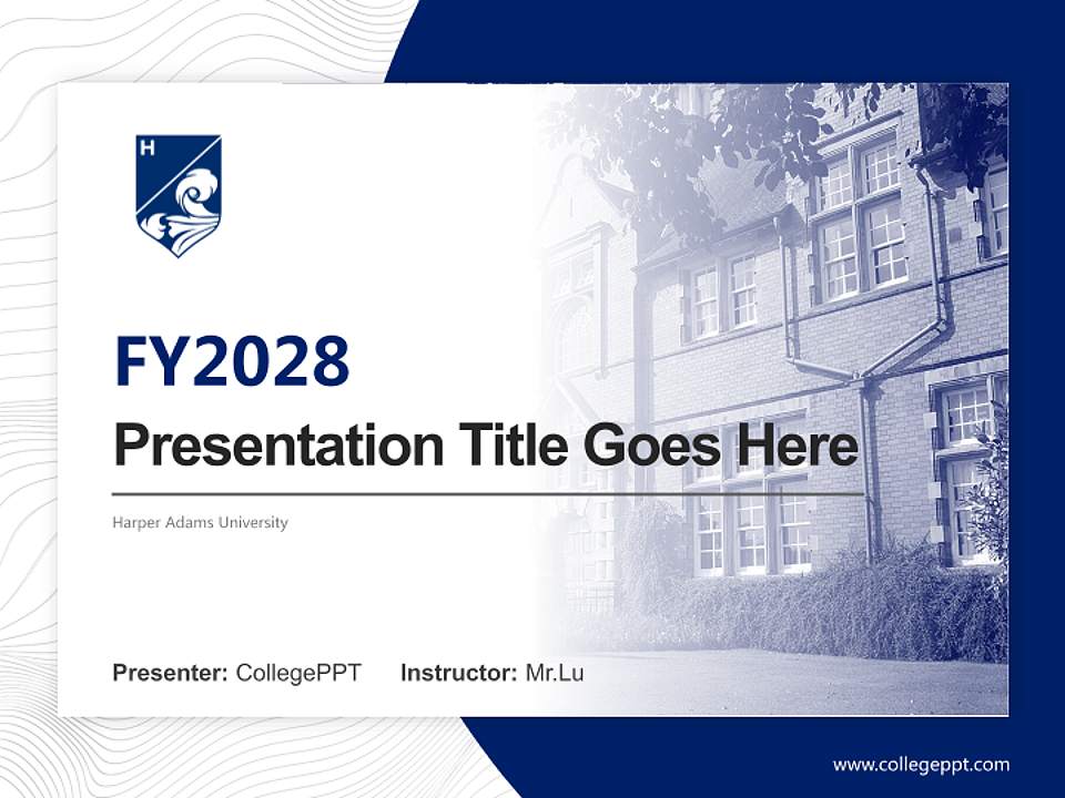 Harper Adams University Academic Presentation/Research Findings Report PPT Template4:3 ratio PPT effect preview image5