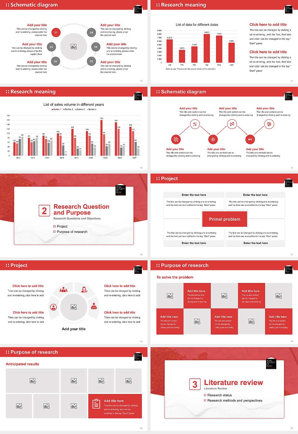 Royal Academy of Music Graduation Thesis Defense PPT Template16:9 ratio PPT effect preview image3