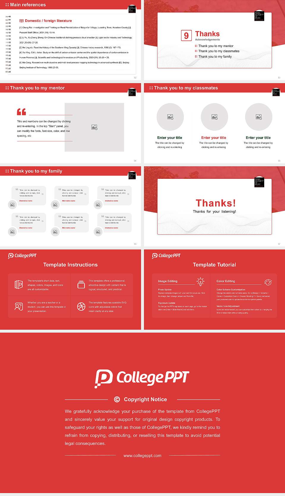 Royal Academy of Music Graduation Thesis Defense PPT Template16:9 ratio PPT effect preview image7