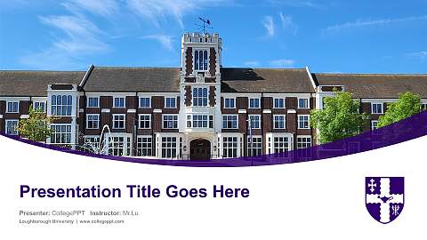 Loughborough University Course/Courseware Creation PPT Template
