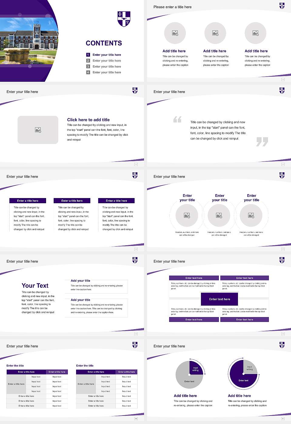 Loughborough University Course/Courseware Creation PPT Template16:9 ratio PPT effect preview image2