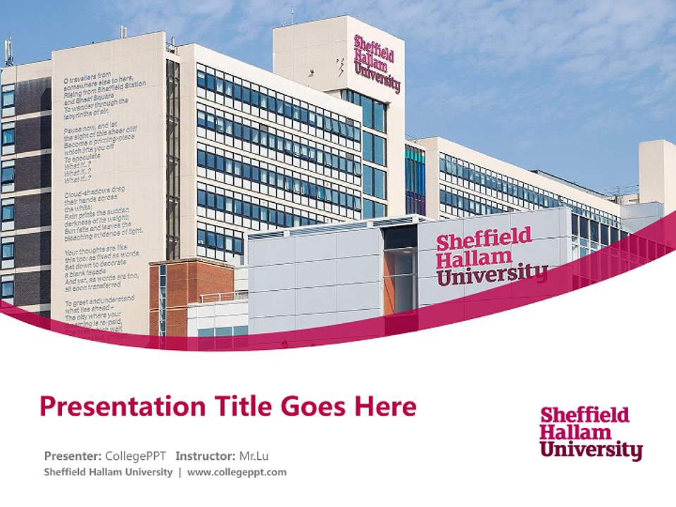 Sheffield Hallam University Course/Courseware Creation PPT Template4:3 ratio PPT effect preview image5