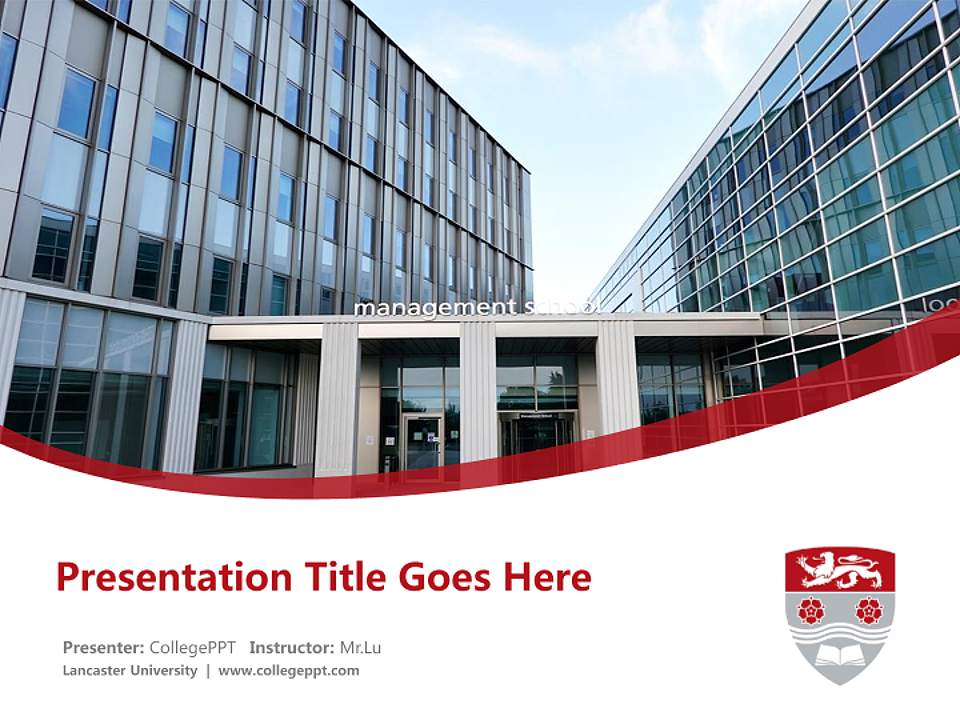 Lancaster University Course/Courseware Creation PPT Template4:3 ratio PPT effect preview image5