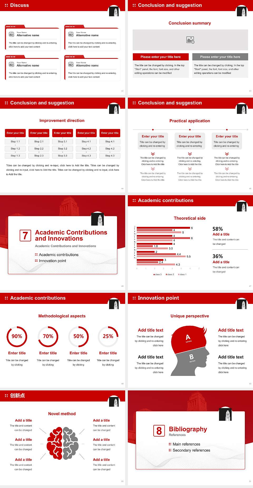 University of Leeds Graduation Thesis Defense PPT Template4:3 ratio PPT effect preview image6