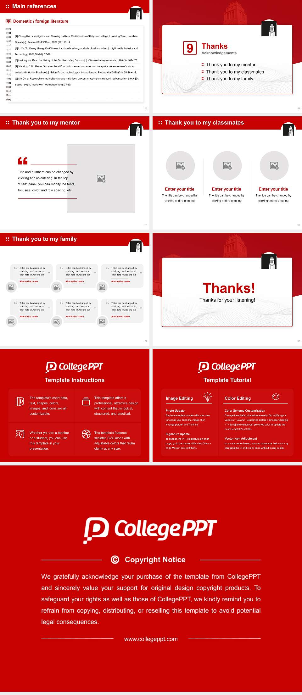 University of Leeds Graduation Thesis Defense PPT Template4:3 ratio PPT effect preview image7