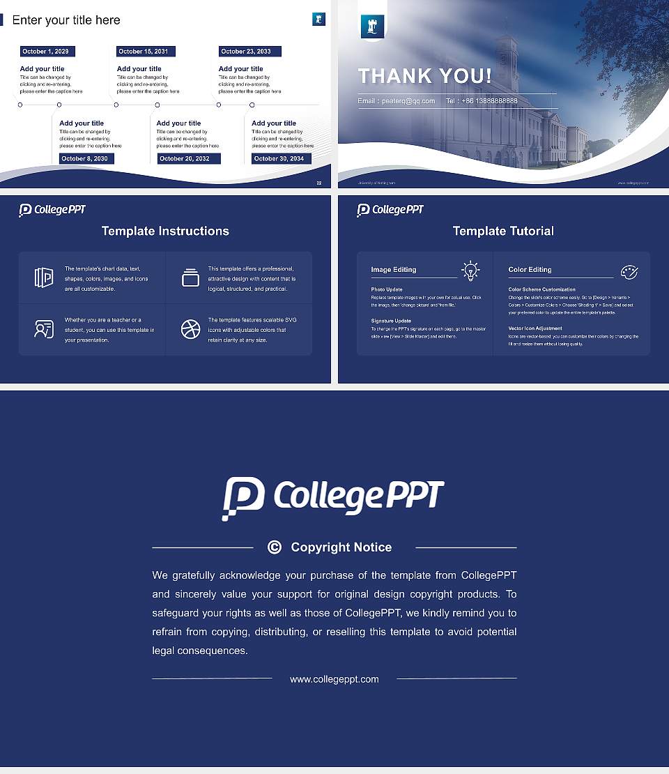 University of Nottingham Lecture Sharing and Networking Event PPT Template16:9 ratio PPT effect preview image4