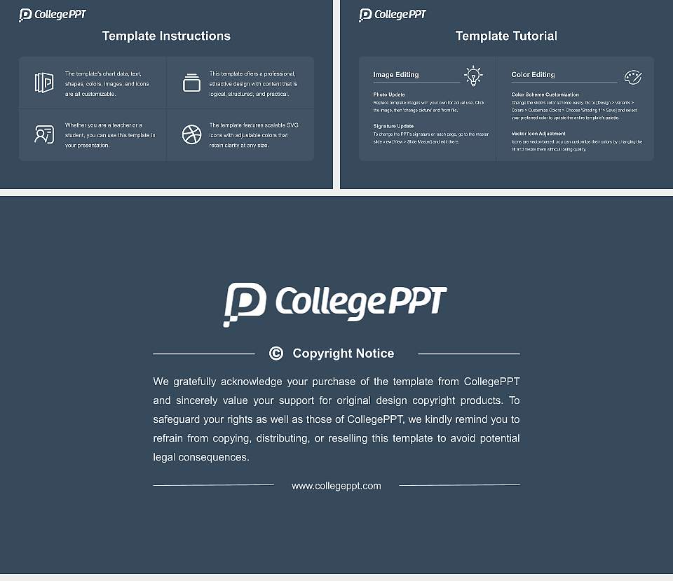 Queen Margaret University Course/Courseware Creation PPT Template16:9 ratio PPT effect preview image5