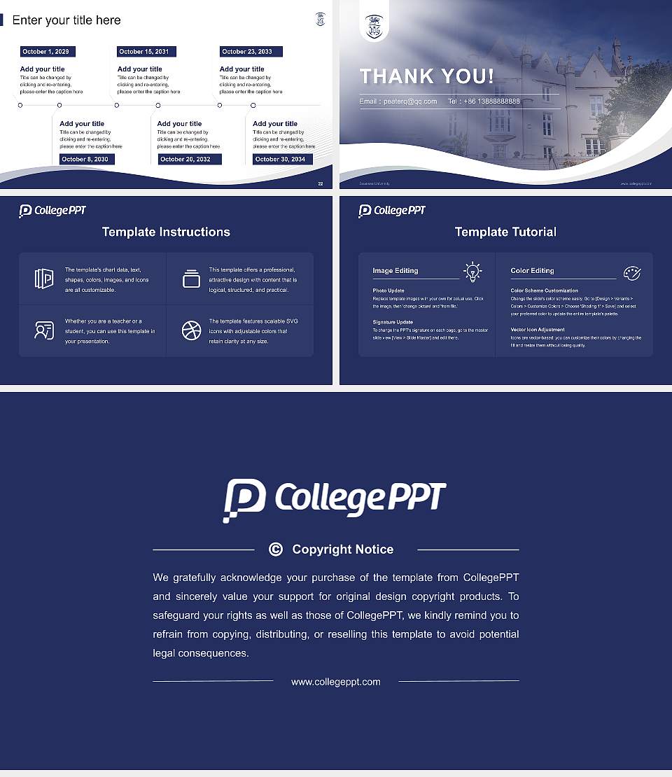 Swansea University Lecture Sharing and Networking Event PPT Template16:9 ratio PPT effect preview image4