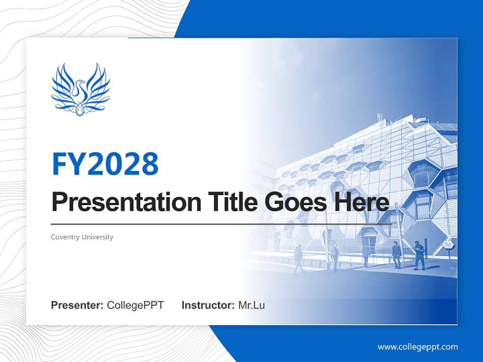 Coventry University Academic Presentation/Research Findings Report PPT Template4:3 ratio PPT effect preview image5