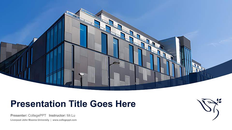 Liverpool John Moores University Course/Courseware Creation PPT Template16:9 ratio PPT effect preview image