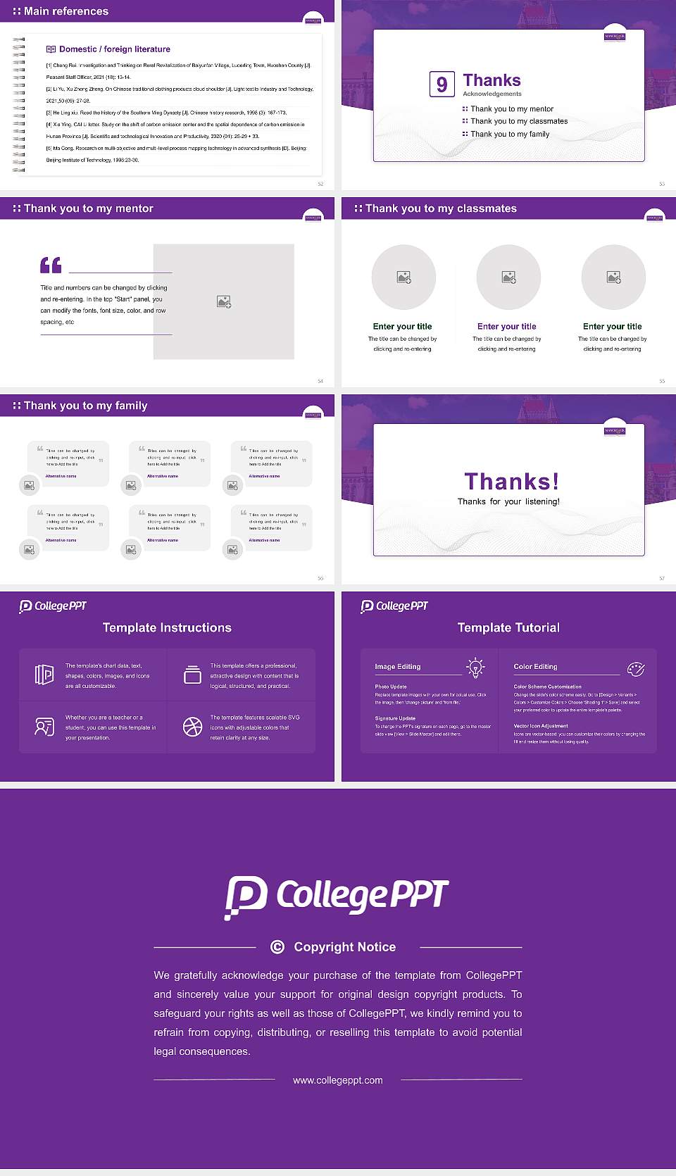 University of Manchester Graduation Thesis Defense PPT Template16:9 ratio PPT effect preview image7