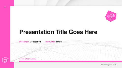 Leeds Arts University Thesis Proposal/Graduation Defense PPT Template