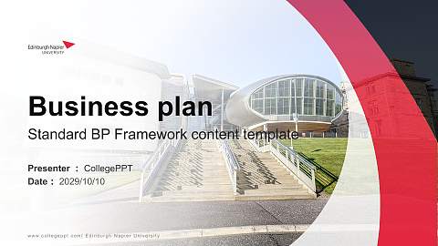 Edinburgh Napier University Competition/Entrepreneurship Contest PPT Template