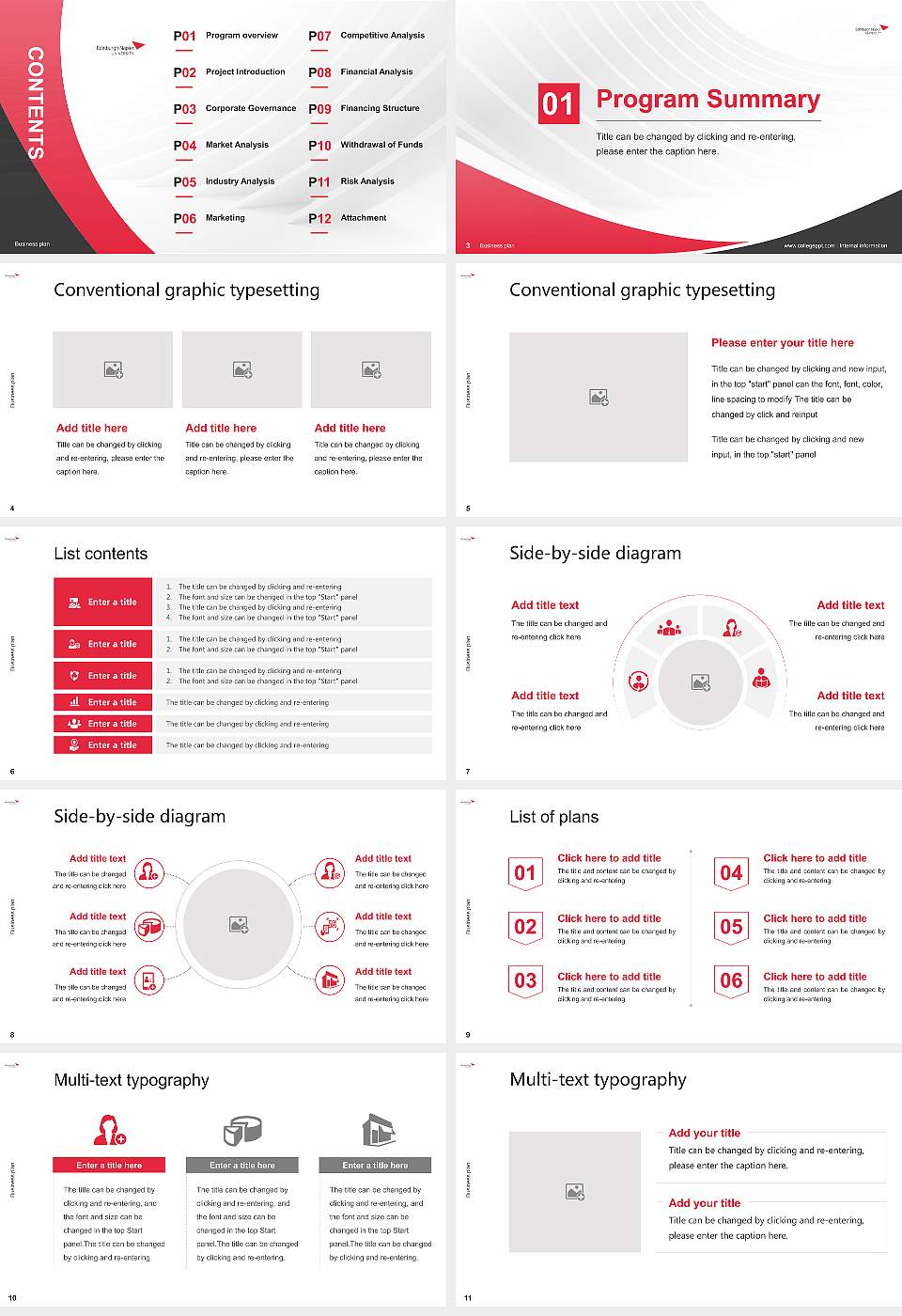 Edinburgh Napier University Competition/Entrepreneurship Contest PPT Template16:9 ratio PPT effect preview image2