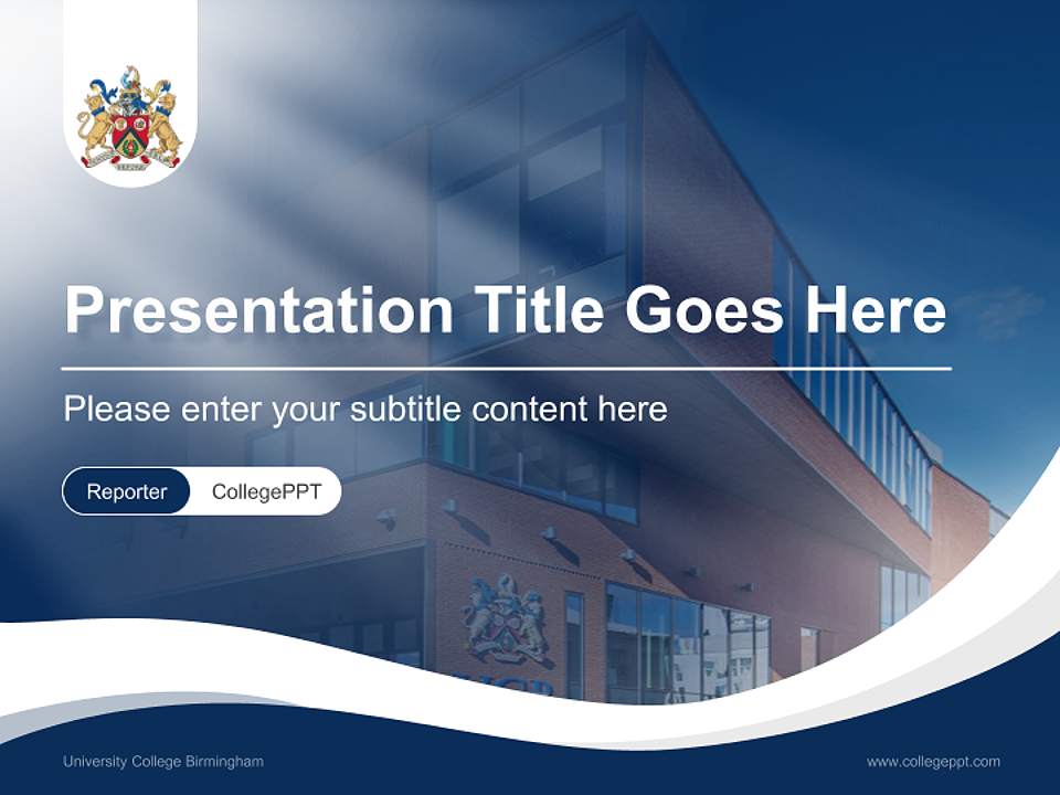 University College Birmingham Lecture Sharing and Networking Event PPT Template4:3 ratio PPT effect preview image4