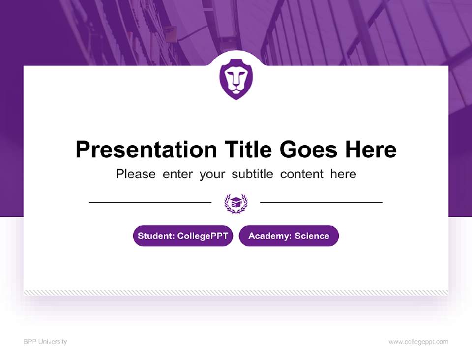 BPP University National Scholarship Defense PPT Template4:3 ratio PPT effect preview image4