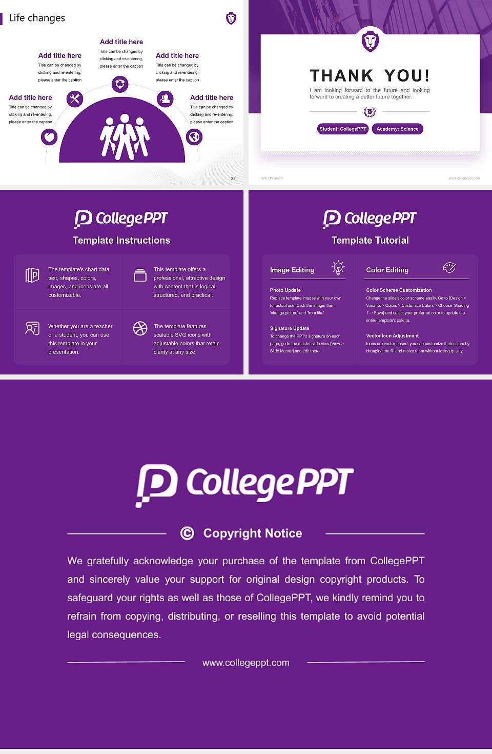 BPP University National Scholarship Defense PPT Template4:3 ratio PPT effect preview image4