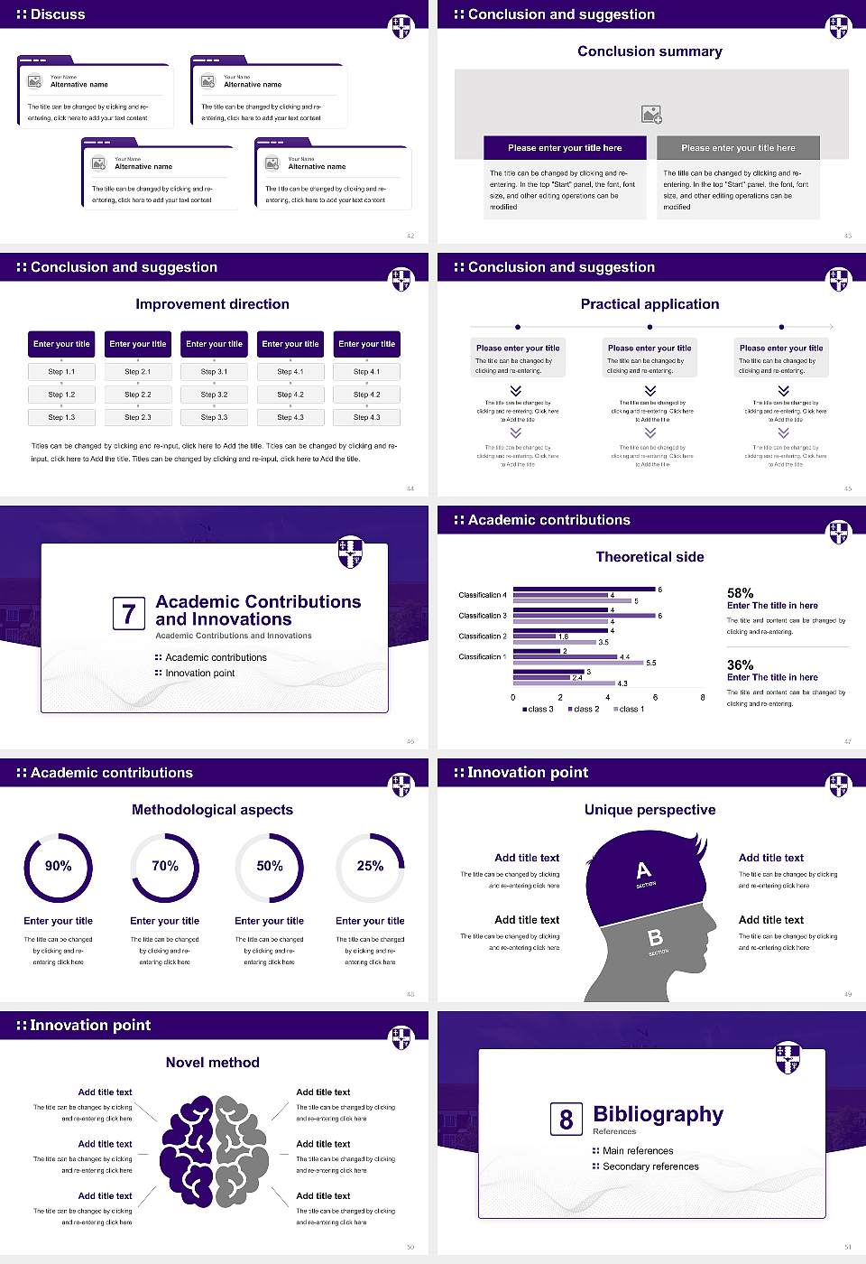 Loughborough University Graduation Thesis Defense PPT Template16:9 ratio PPT effect preview image6