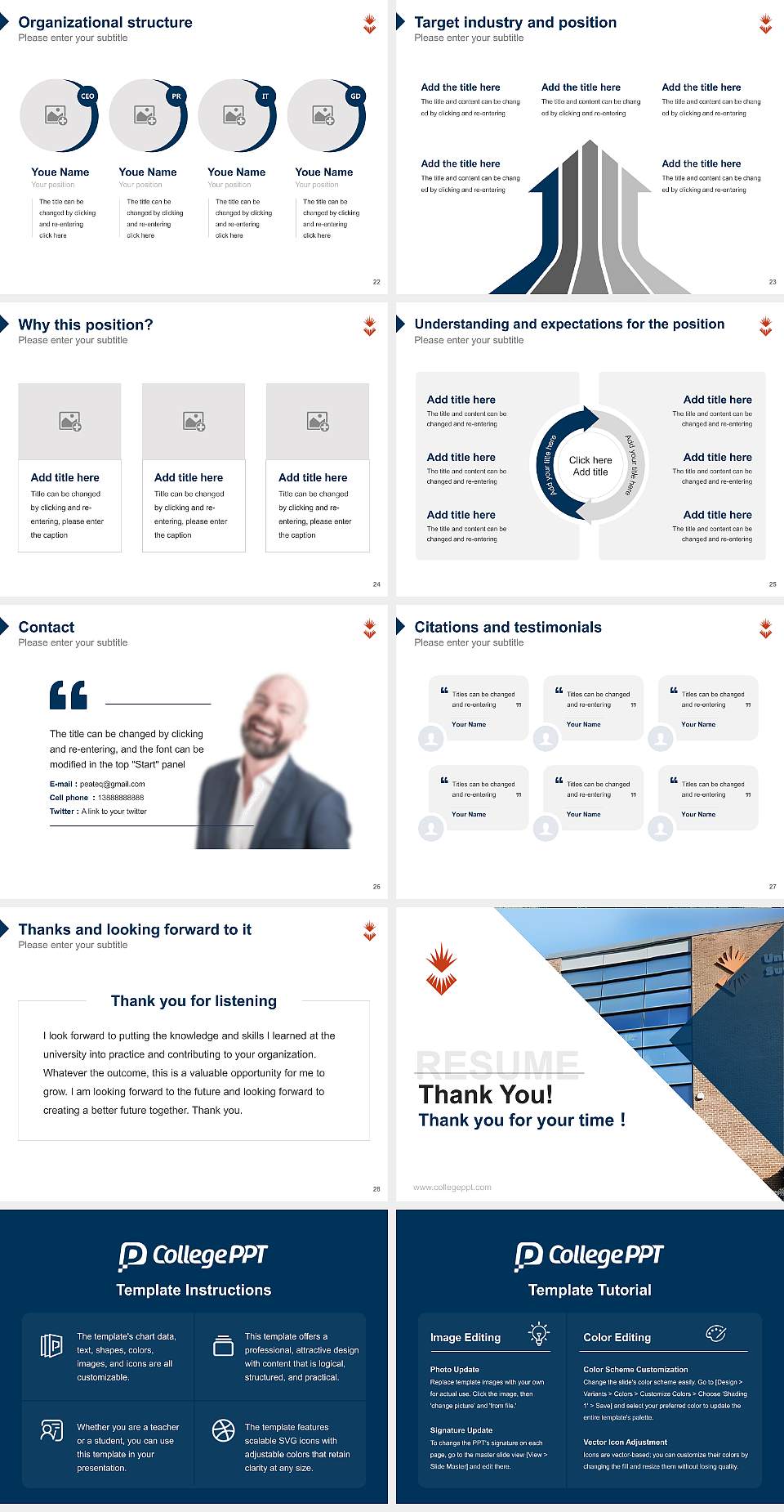 University of Sunderland Resume PPT Template4:3 ratio PPT effect preview image4