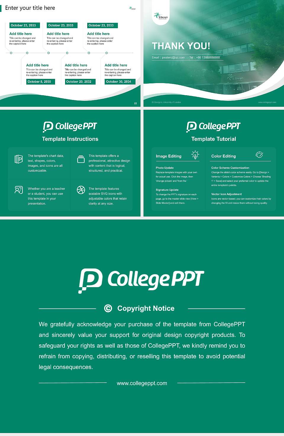 St George’s, University of London Lecture Sharing and Networking Event PPT Template4:3 ratio PPT effect preview image4