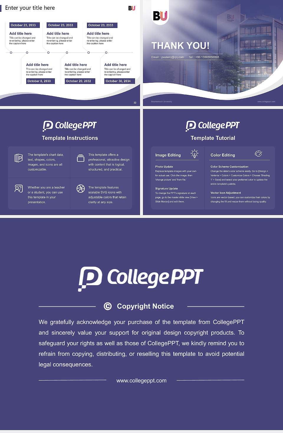 Bournemouth University Lecture Sharing and Networking Event PPT Template4:3 ratio PPT effect preview image4