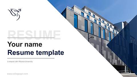 Liverpool John Moores University Resume PPT Template